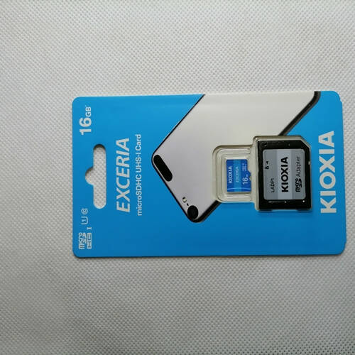 16 GB Original Kioxia Memory Card With Adapter