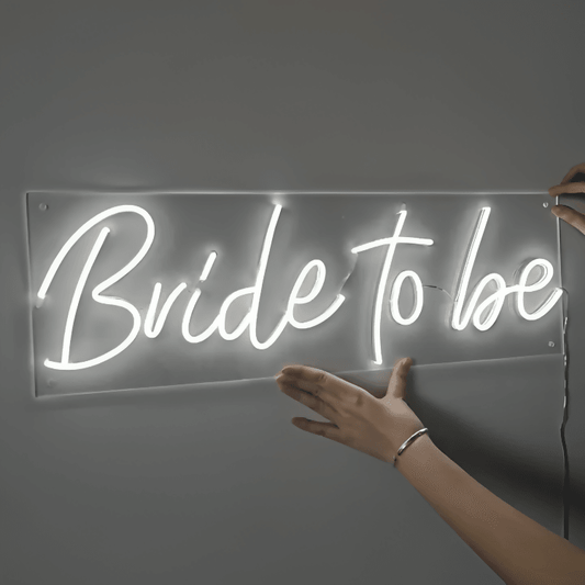 Bride to Be Neon Sign Board Glow Neon Light Wall Signboards Led Sign Boards for Shop Restaurant Room Decoration - ValueBox