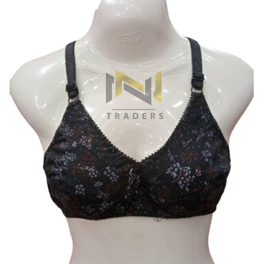 Printed Comfortable Non Padded Summer Stuff Bra For Women, Bras For Girls Brassiere Smooth & Stretchable Fabric - ValueBox
