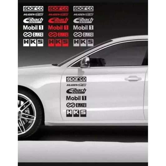 2 Sets, Car Door Stack Sponsor Logo Stickers - ValueBox