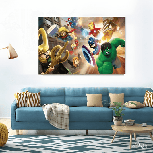 Home & Wall Decor Painting Avengers | Cartoon Poster Wall Art - ValueBox
