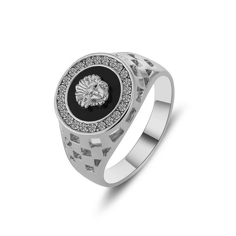 Creative Medusa Ring for Men Inlaid with Zircon Fashion - ValueBox