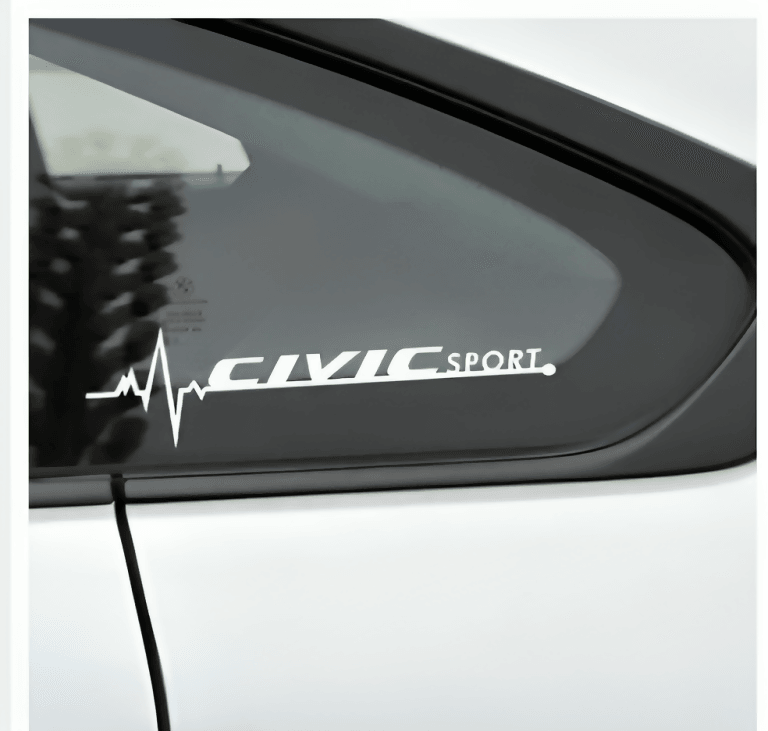 2PCS Car Styling For Side Window Reflective Stickers Auto Sport Vinyl Decoration Decal Car Accessories - ValueBox