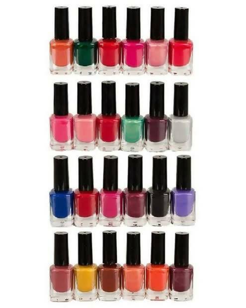 Pack Of 6 - Nail Polish - Peel Off - Multicolor - ValueBox