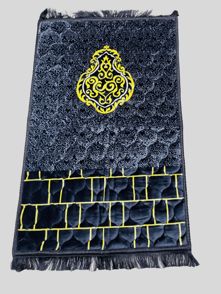 Premium Prayer Mat | Velvet Foam Print Embossed Jai Namaz | Prayer Rug