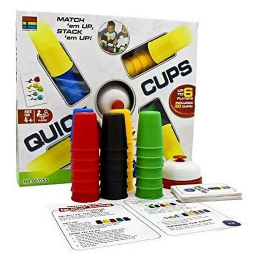 Quick Cups Games For Kids,classic Speed Cup Game For Parent-child Interactive Stacking Cups Game With 24 Picture Cards - ValueBox