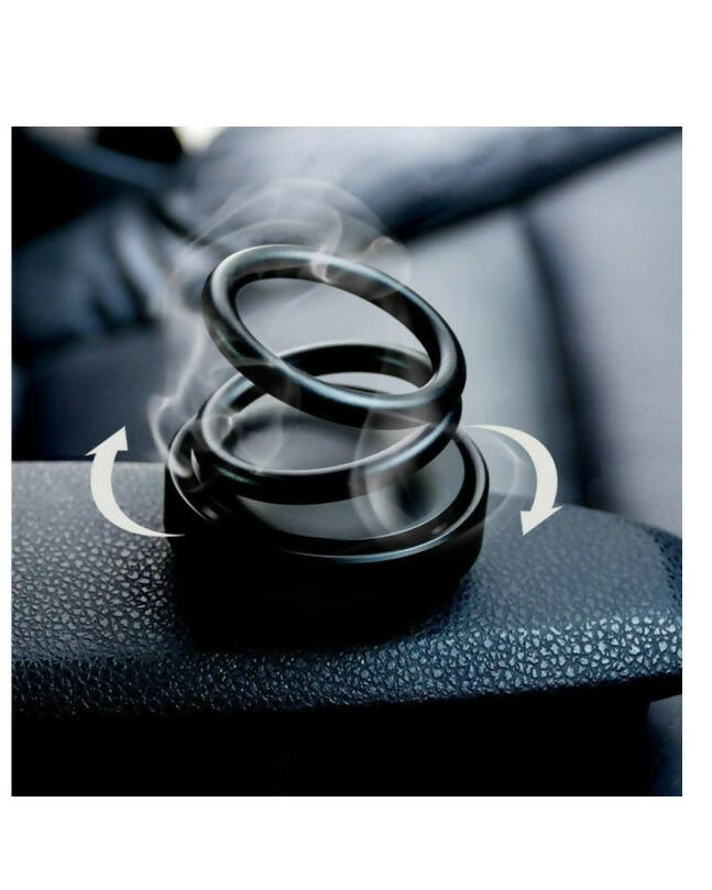 Car Solar Dancing Ring With Perfume Black