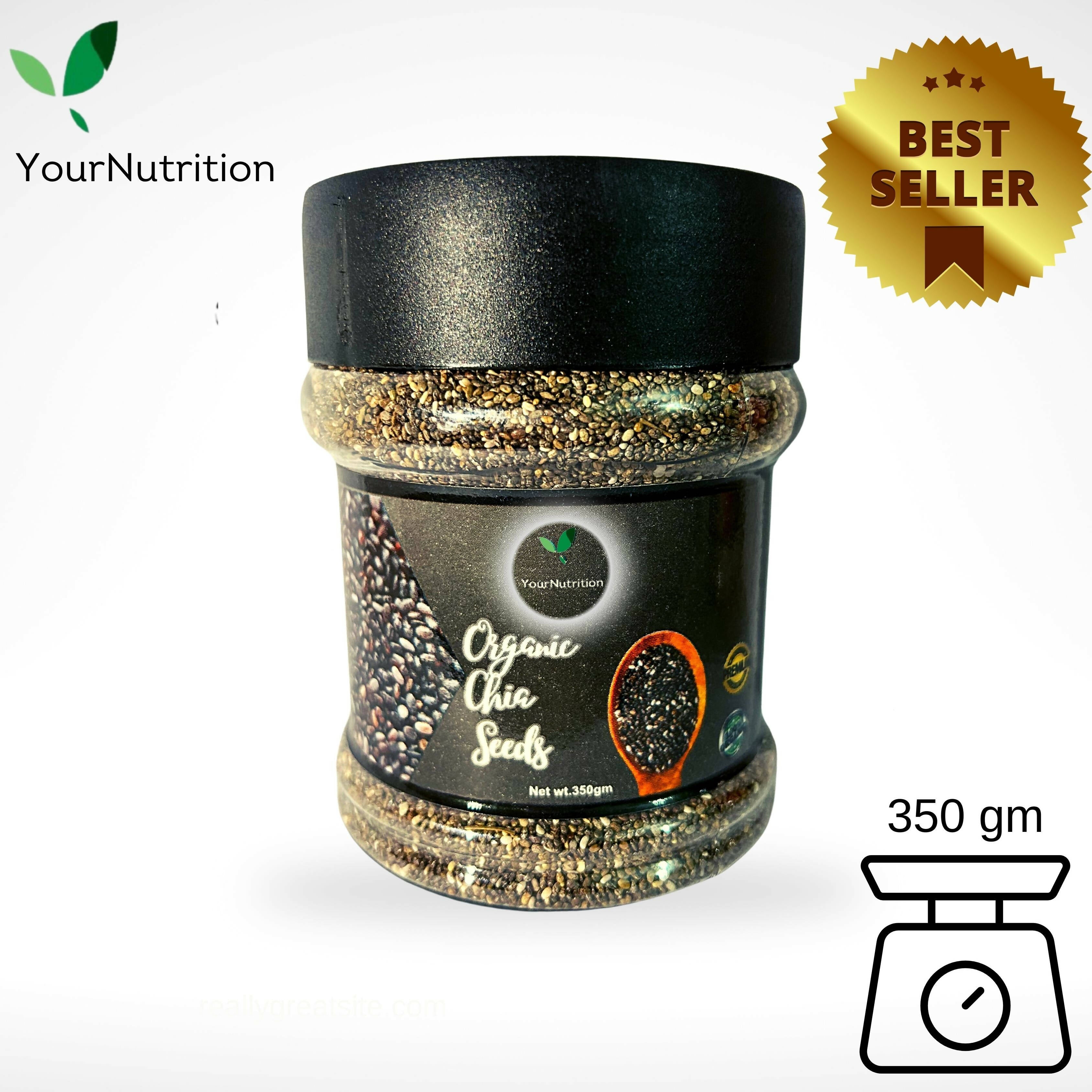 Chia Seeds 350g (Imported-Weight Loss, Omega, Calcium, Fiber, Vitamins)-YourNutrition