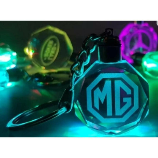MG / Morris Garage Car Keychain With Multi Glow Light