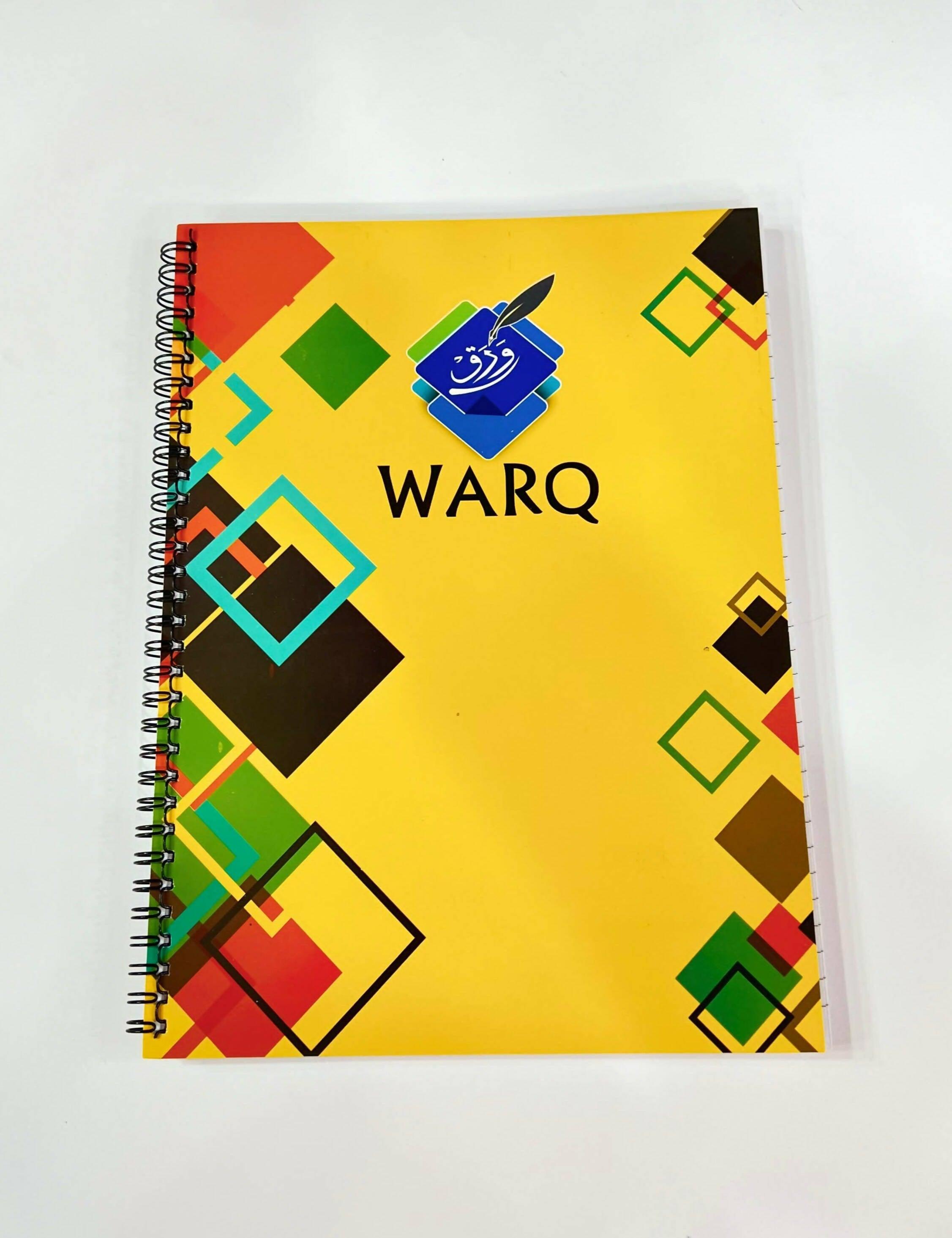 WARQ SPIRAL NOTEBOOK A4 SIZE IMPORTED PAPER (BLOCKS) - ValueBox