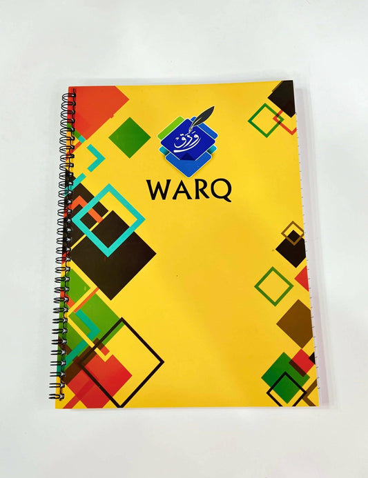 WARQ SPIRAL NOTEBOOK A4 SIZE IMPORTED PAPER (BLOCKS) - ValueBox