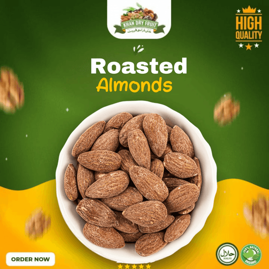Roasted almonds 1kg Packs Badaam Giri Roasted and Saled - ValueBox