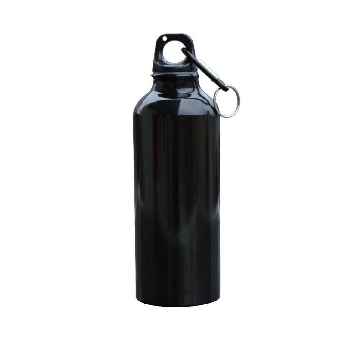500ml Lightweight Stainless Steel Wide Mouth Drinking Water Bottle - Black - ValueBox