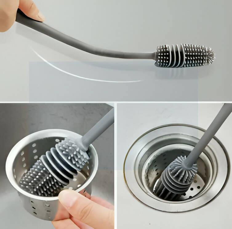 Metal wire brush Hand Kitchen Sink Cleaning Hook Sewer Dredging