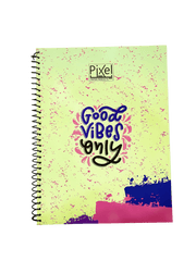 PIXEL SPIRAL SUBJECTS NOTEBOOK 4 SUBJCTS A4 SIZE IMPORTED PAPER - ValueBox