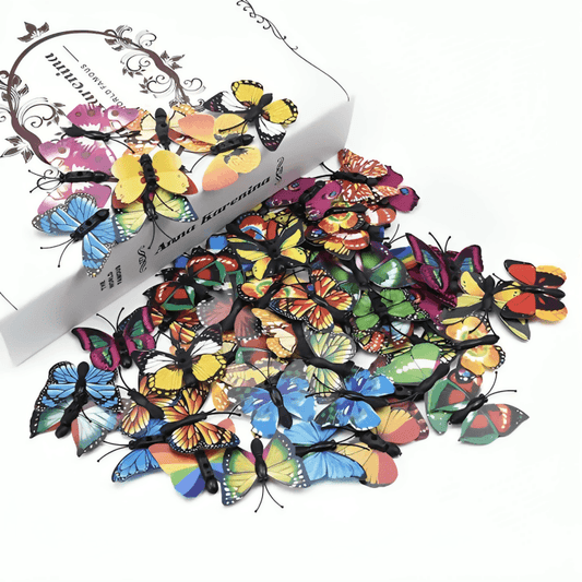 12 Pcs Butterfly Wall Stickers Decoration Magnet Butterflies on the wall DIY Wallpaper 3D PVC