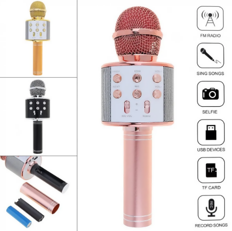 Ws858 Wireless Karaoke Bluetooth Microphone