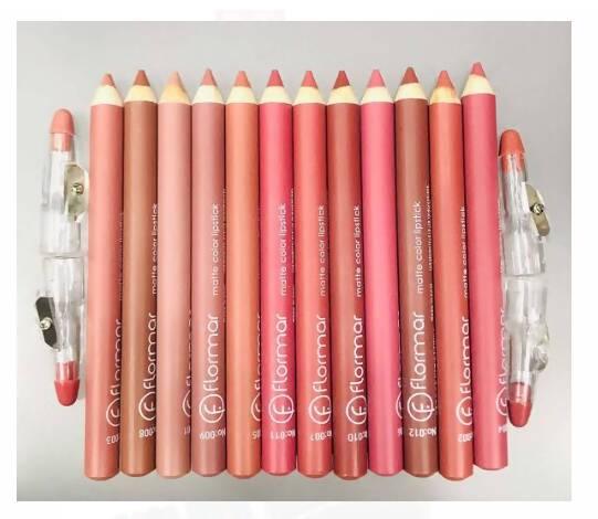 Nude Lipstick Pencil/Lipliner set 12pcs - ValueBox