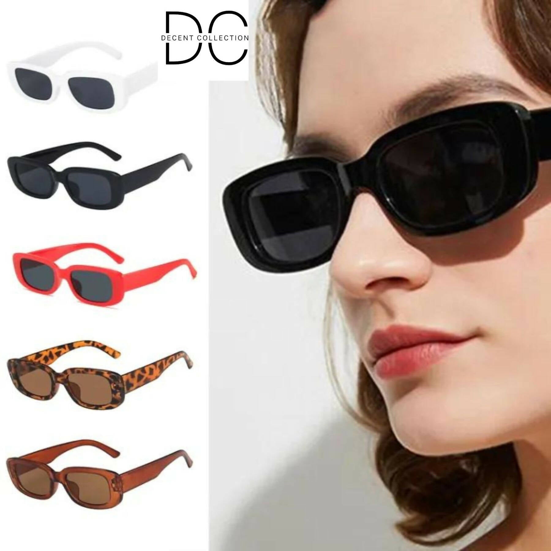 DC Classic Rectangle Frame Sunglasses 