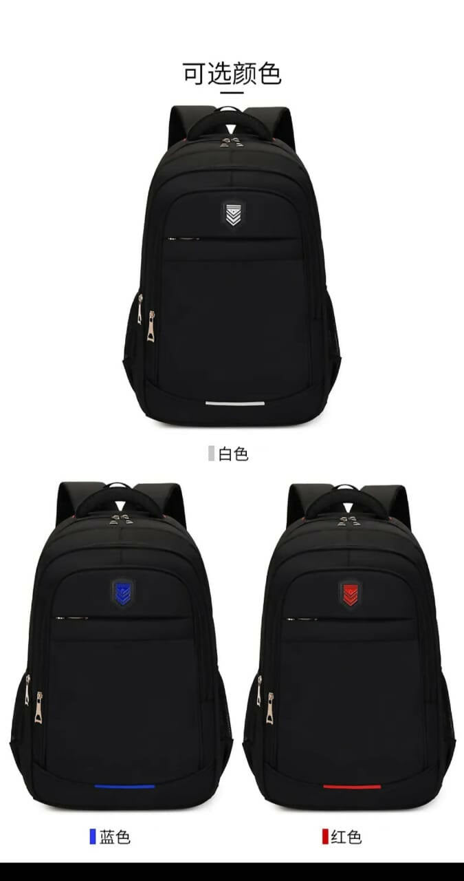 Large Capacity Backpack Men Nylon Black