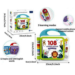 108 Kids Words Book with Bluetooth - Multi Color - ValueBox