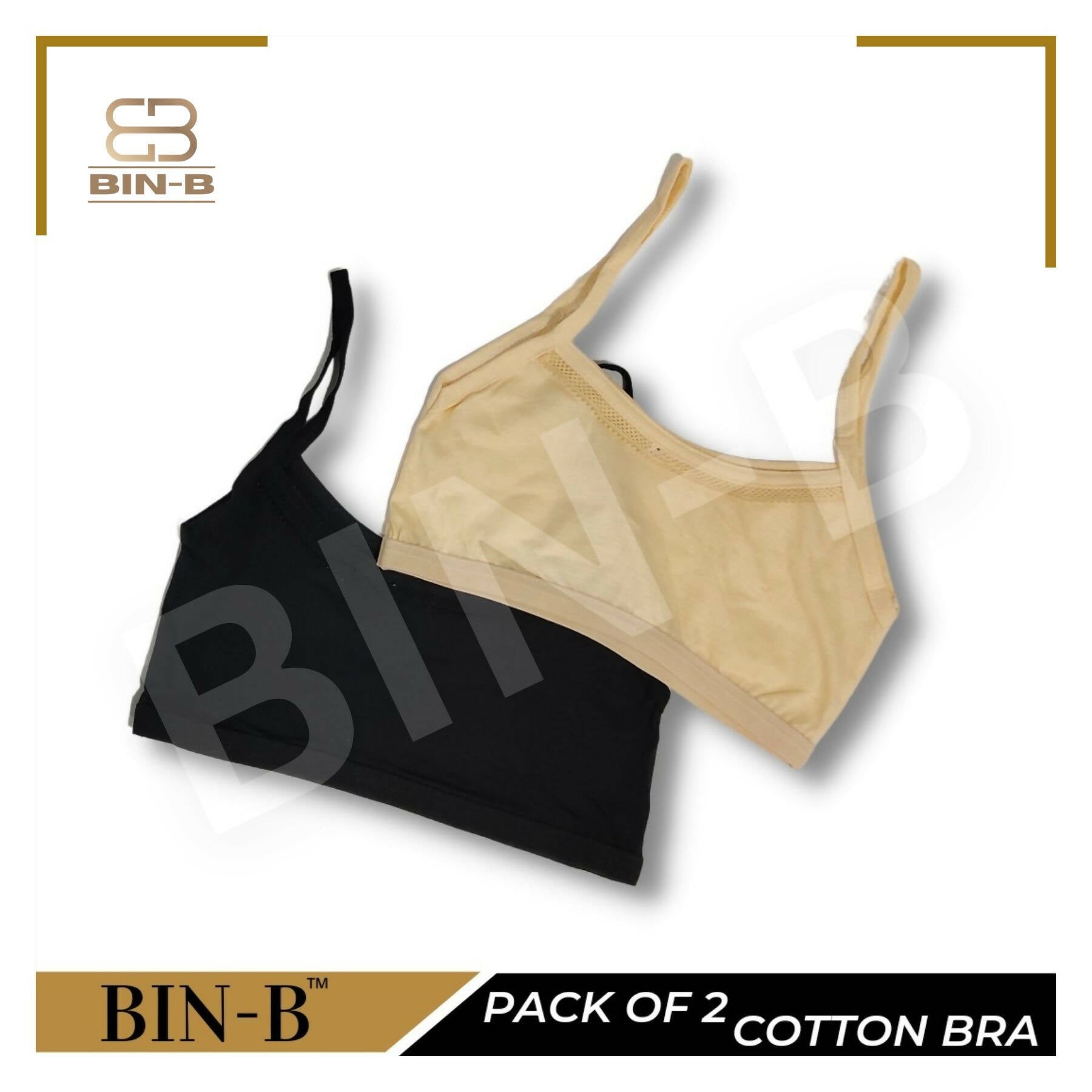 Pack of 2 Cotton Bra Vest for Girls