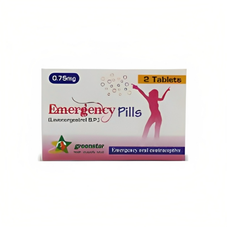 Tab Emergency Pills 2's 0.75mg