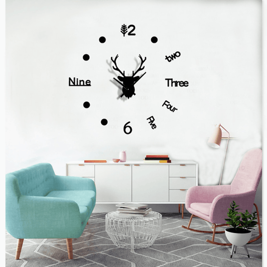 Wooden Wall Clock Animal Wall Clock for Luxury Home Decor - Wall Decoration