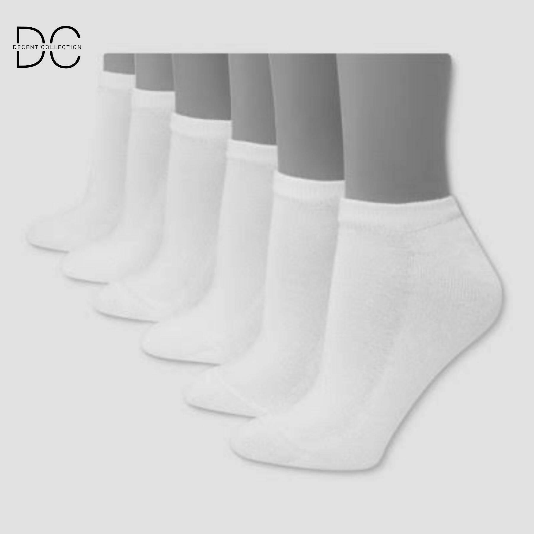 Pack Of 4 Pairs Ankle Socks For Men Women - Random colors - ValueBox