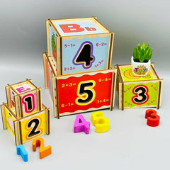 Wooden Nesting Blocks with Numbers - ValueBox