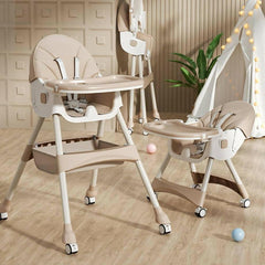 Kidilo 4in1 Convertible High Chair For Kids-Gray - ValueBox