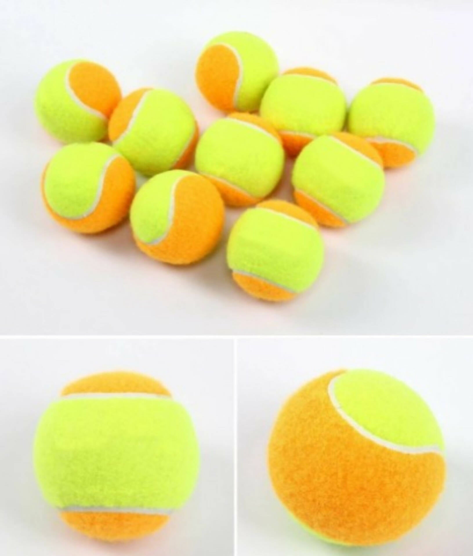 Pc of 12 / Tennis Ball Polyester Orange Training Balls Rebound ball