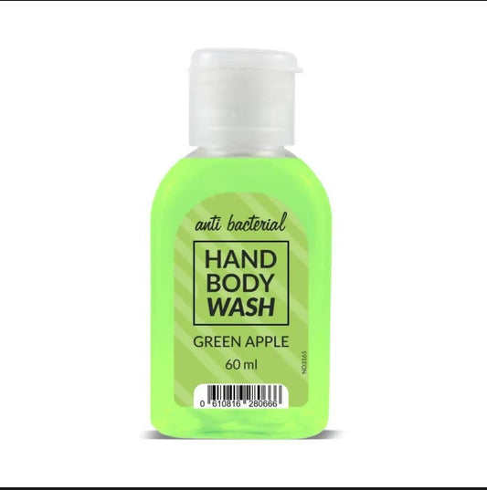 Travel Size Face Wash Antibacterial Green Apple Hand Wash Body Wash 60 ml - ValueBox