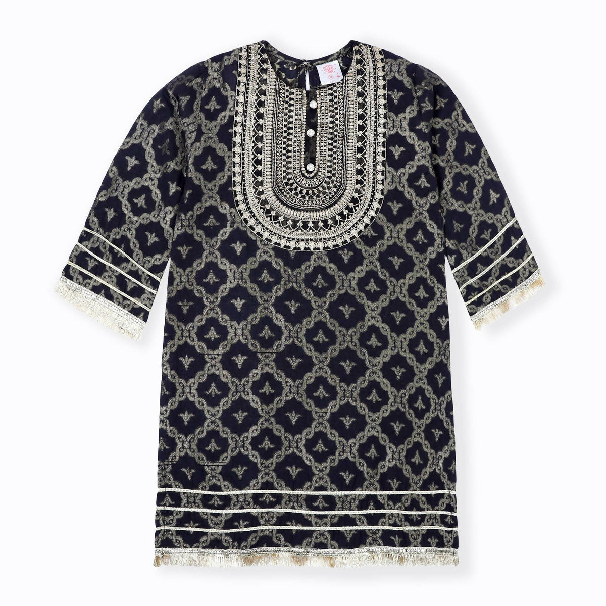 Embroidered Kurti black - ValueBox