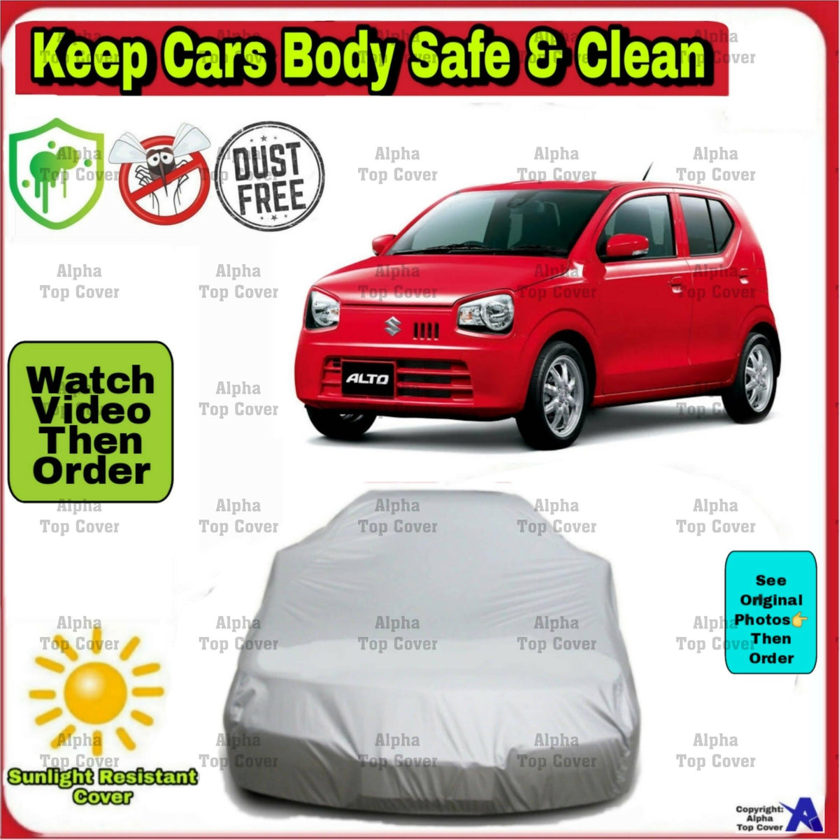 Suzuki Alto NEW Model Car Top Cover - ValueBox