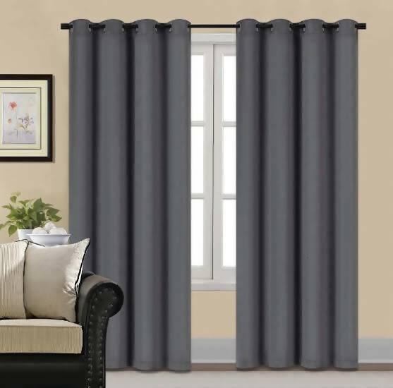 Plain velvet curtains 1 piece - ValueBox