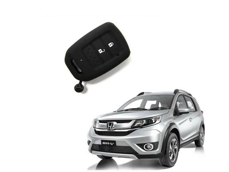 Honda Brv 2017-2020 Soft Silicone Key Cover Black - ValueBox