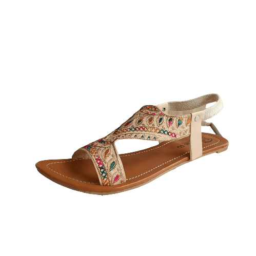 Ladies Kohati Chappal Zari Work - ValueBox