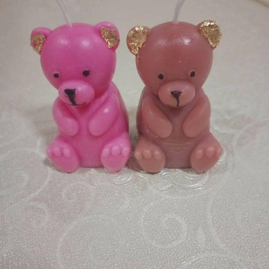 Pack of 2 Cutee Bear Scented Paraffin Candles - ValueBox
