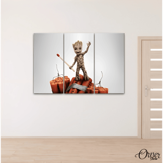 Baby Groot (3 panel) | Movies Wall Art - ValueBox