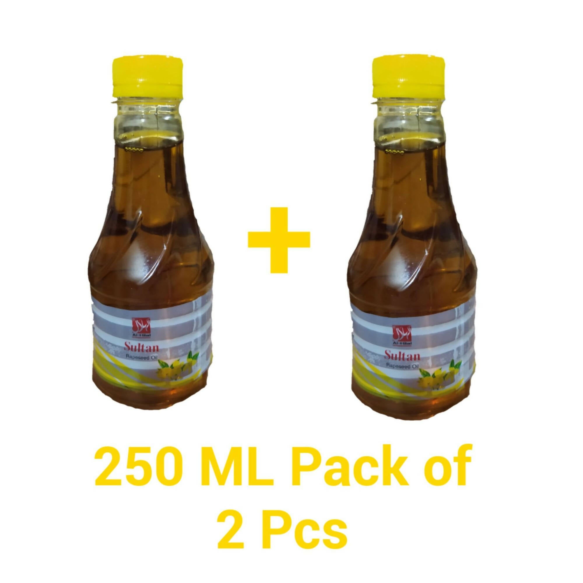 Sultan Rapeseed Oil, Mustard Oil, Sarson ka Oil. 250 ml Pack. 2 Pcs.