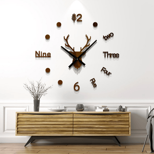 Wooden Wall Clock Animal Wall Clock for Luxury Home Decor - Wall Decoration