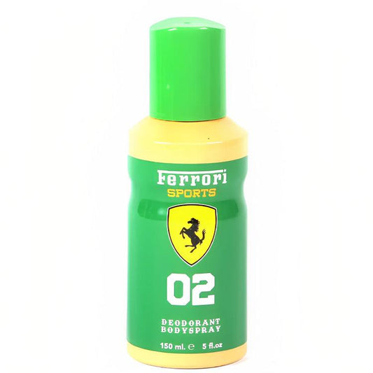 Ferrari Sports 02 Deodorant Body Spray 150ml - Green