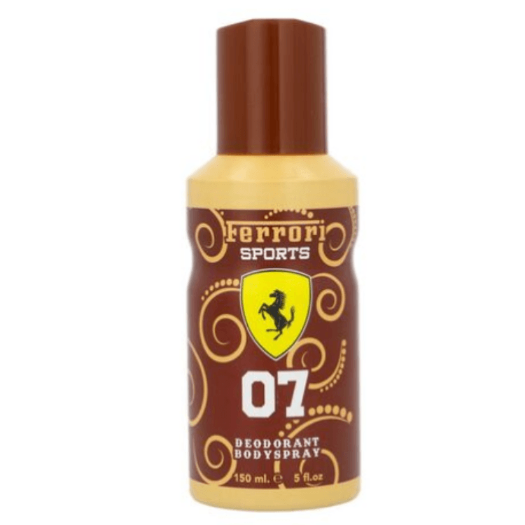 Ferrari Sports 07 Deodorant Body Spray 150ml - Brown - ValueBox