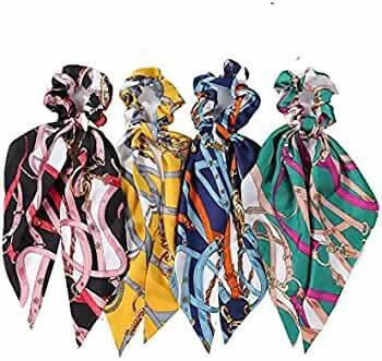 Beautiful Pattern Scrunchies For Girls (Price for One)