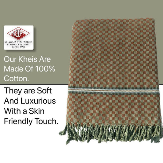 Pure Cotton khais Blanket Throw Khawaja tex fabrics 100% cotton Belgian block Quality stuff kheis - ValueBox