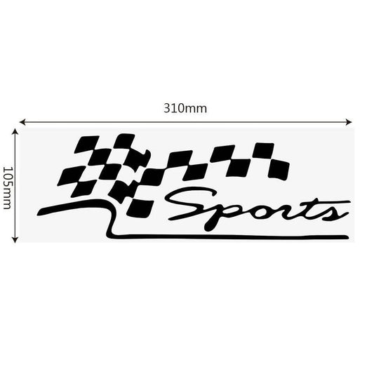 Sports (Black) Bonnet Sticker - ValueBox