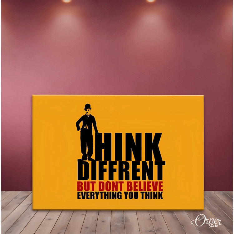 Think Different Charlie Chaplin Quote | Celebrities Poster Wall Art - ValueBox