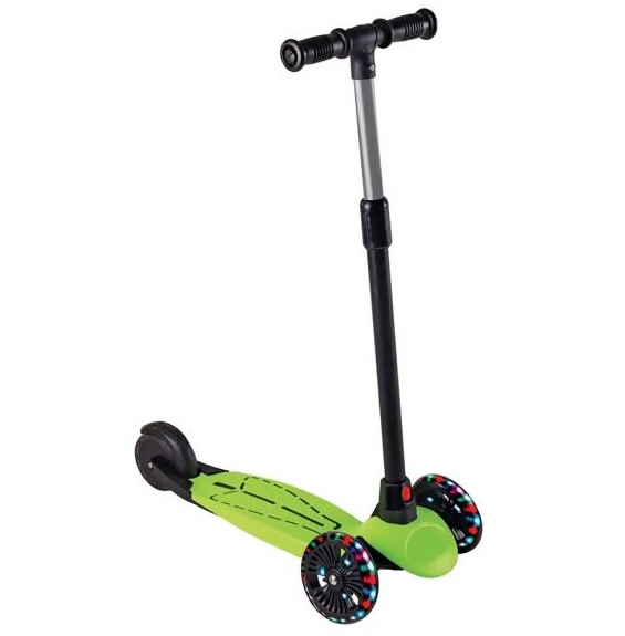 3 Wheels Dragon Scooter with Lights – Green