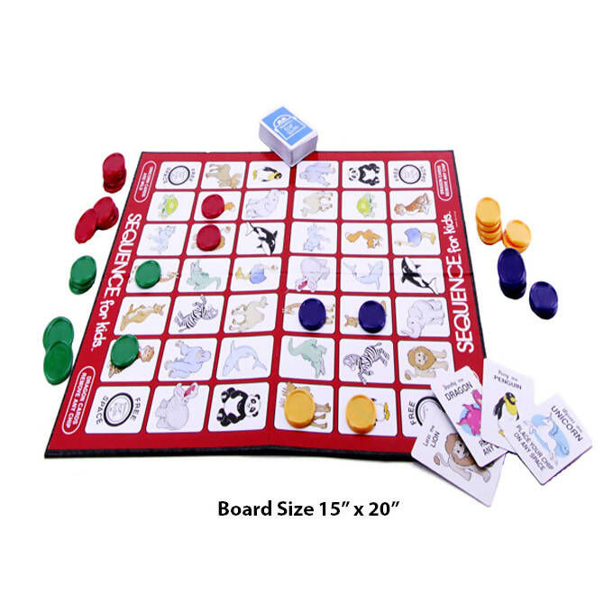 Sequence For Kids Rectangular Box - Board Game For Kids